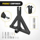 Nilight 3 Point 2 Inch Trailer Hitch Kit For Category 1 Heavy Duty Tractor, view 3
