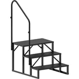 Nilight 3 Steps RV Stairs with Handrail, view 2
