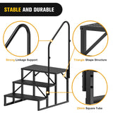 Nilight 3 Steps RV Stairs with Handrail, view 4