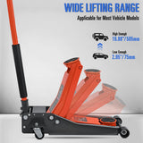 Nilight 3 Ton Floor Jack, Low Profile Car Hydraulic Jack with Dual Pistons Quick Lift, 2.95 Inch-19.88 Inch Lifting Range, view 2