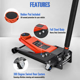 Nilight 3 Ton Floor Jack, Low Profile Car Hydraulic Jack with Dual Pistons Quick Lift, 2.95 Inch-19.88 Inch Lifting Range, view 5