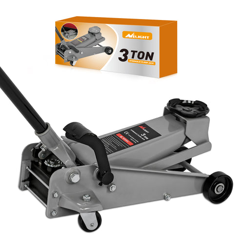 Nilight 3 Ton Heavy Duty Floor Jack with Quick Lift Pump (5.3-19.69 inch Lift)