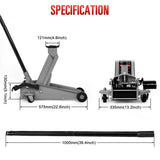 Nilight 3 Ton Heavy Duty Floor Jack with Quick Lift Pump (5.3-19.69 inch Lift), view 4