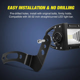 Nilight 30-32 Inch Upper Light Bar Roof Mounts For UTV 2011-2018 Polaris RZR 900 1000 800, view 5