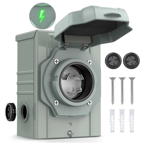 Nilight 30 Amp 3 Prong Generator Power Inlet Box