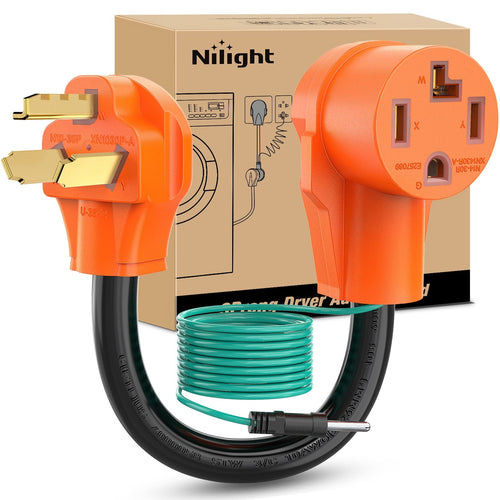 Nilight 30 Amp Dryer Adapter Cord 10-30P Male to 14-30R Female Receptacle