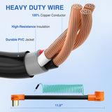 Nilight 30 Amp Dryer Adapter Cord 10-30P Male to 14-30R Female Receptacle, view 3