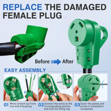 Nilight 30 Amp RV Female Replacement Plug 125 Volt Heavy Duty Socket Receptacle with Handle ETL Listed NEMA TT-30R for Camper Caravan Motorhome Van Trailer, view 2