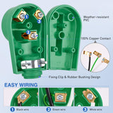 Nilight 30 Amp RV Female Replacement Plug 125 Volt Heavy Duty Socket Receptacle with Handle ETL Listed NEMA TT-30R for Camper Caravan Motorhome Van Trailer, view 5