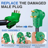 Nilight 30 Amp RV Male and Female Plug Set 125 Volt Heavy Duty TT-30P and TT-30R Receptable ETL Listed for Electrical Camper Caravan Motorhome Van Trailer, view 2