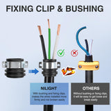 Nilight 30 Amp RV Male and Female Plug Set TT-30P TT-30R Receptable 125 Volt Heavy Duty Electrical Camper ETL Listed for Caravan Motorhome Van Trailer, view 3