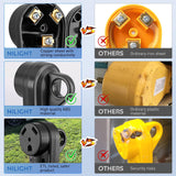 Nilight 30 Amp RV Male and Female Plug Set TT-30P TT-30R Receptable 125 Volt Heavy Duty Electrical Camper ETL Listed for Caravan Motorhome Van Trailer, view 6
