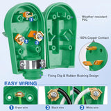 Nilight 30 Amp RV Male Replacement Plug 125 Volt Heavy Duty with Handle ETL Listed NEMA TT-30P for Camper Caravan Motorhome Van Trailer, view 5