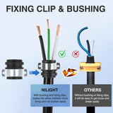 Nilight 30 Amp RV Male Replacement Plug 125 Volt Heavy Duty with Handle ETL Listed NEMA TT-30P for Camper Caravan Motorhome Van Trailer, view 3