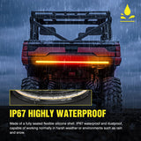 Nilight 30 Inch 204 Leds Red Amber Running Stop Turn Signals Brake Light Compatible with Polaris RZR Kawasaki Pioneer Can Am Golf Cart Off-Road Truck Trailer, view 6