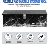 Nilight 30 Inch Truck Tool Box Heavy Duty Aluminum Diamond Plate Truck Bed Toolboxes 30 inchX13 inchX9.6 inch Waterproof Pick-Up Storage Tool Boxes for Bed of Truck RV Trailer with Side Handle Lock Keys, Black, view 5
