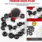 Nilight 30 Pcs Hood Support Prop Rod Holder Clips Hood Prop Rod Grommet Car Hood Rod Clip 91503-SS0-003 Compatible with Honda Accord Odyssey Prelude Acura RDX TSX, view 5