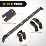 Nilight 300LBS Roof Rack Cross Bars Compatible with Jeep Wrangler JK JKU 2007-2018 JL JLU 2018-2026 Gladiator JT 2020-2026 Hardtop Models, Adjustable Iron Crossbars for Cargo Carrier Luggage Box Tent, view 3