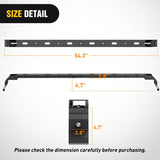 Nilight 300LBS Roof Rack Cross Bars Compatible with Jeep Wrangler JK JKU 2007-2018 JL JLU 2018-2026 Gladiator JT 2020-2026 Hardtop Models, Adjustable Iron Crossbars for Cargo Carrier Luggage Box Tent, view 4
