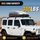 Nilight 300LBS Roof Rack Cross Bars Compatible with Jeep Wrangler JK JKU 2007-2018 JL JLU 2018-2026 Gladiator JT 2020-2026 Hardtop Models, Adjustable Iron Crossbars for Cargo Carrier Luggage Box Tent, view 6