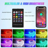 Nilight 300Leds RGB Underglow Neon APP Remote Control Led Strip Light 6PCS, view 2