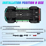 Nilight 300Leds RGB Underglow Neon APP Remote Control Led Strip Light 6PCS, view 4