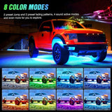 Nilight 300Leds RGB Underglow Neon APP Remote Control Led Strip Light 6PCS, view 5