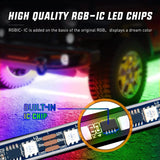Nilight 300Leds RGBIC Underglow Neon APP Remote Control Led Strip Light 6PCS, view 2