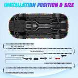 Nilight 300Leds RGBIC Underglow Neon APP Remote Control Led Strip Light 6PCS, view 6