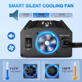 Nilight 300W Power Inverter 12V DC to 110V AC Car Converter with PD 65W USB C & QC3.0 for Phones Tablets Laptop Computer Game Console Kindle iPad DVD Players Black, view 6