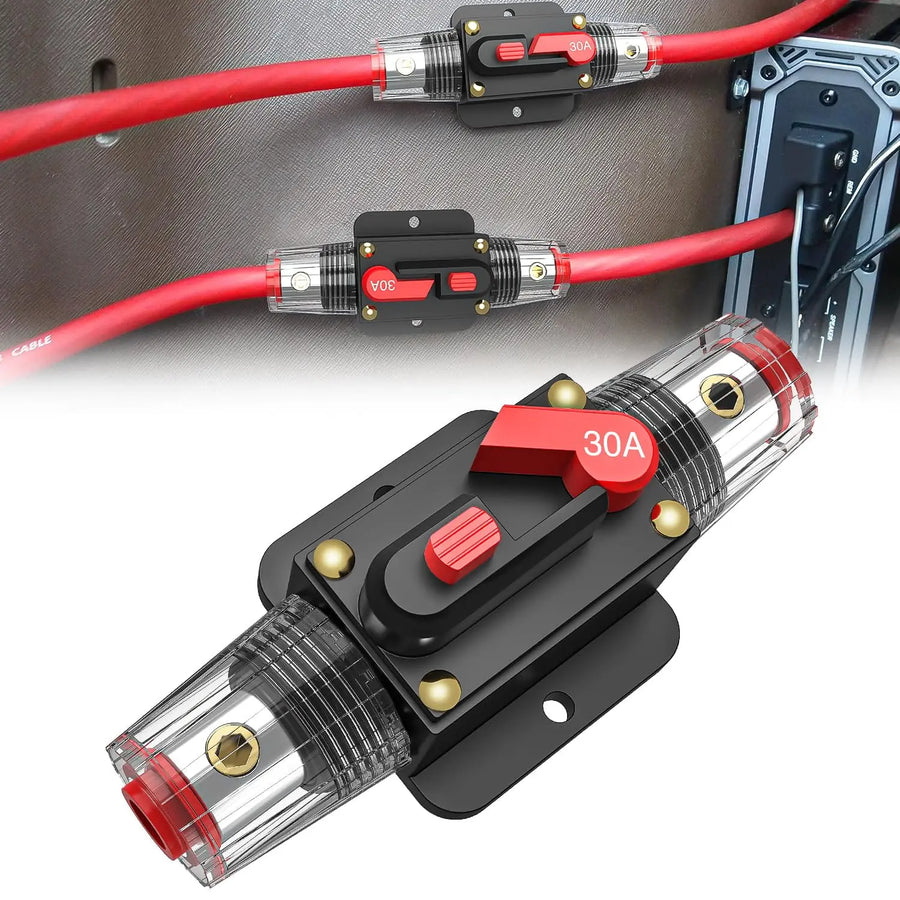 Nilight 30A Circuit Breaker Reset Fuse Holder