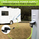 Nilight 15FT 30 Amp RV Extension Cord 125V Heavy Duty 10/3 Gauge Pure Copper STW Wire UL ETL Listed 3 Prong TT-30P TT-30R Weatherproof Suit for Camper Caravan Trailer Bright Green, view 2