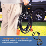 Nilight 30 Amp 15FT RV Extension Cord 125V Heavy Duty 10 Gauge Pure Copper STW Wire UL ETL Listed 3 Prong TT-30P TT-30R 30F/30M Weatherproof Suit for Camper Caravan Trailer, view 6