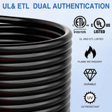 Nilight 30 Amp 25FT RV Extension Cord 125V Heavy Duty 10 Gauge Pure Copper STW Wire UL ETL Listed 3 Prong TT-30P TT-30R 30F/30M Weatherproof Suit for Camper Caravan Trailer, view 3