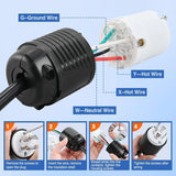 Nilight 30Amp L14-30P Male Plug L14-30R Female Connector, view 4