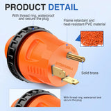 Nilight 30Amp Male to 30Amp Twist Lock Female RV Power Adapter, view 3