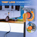 Nilight 30Amp Male to 30Amp Twist Lock Female RV Power Adapter, view 4