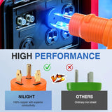 Nilight 30Amp Male to 50Amp Female RV Power Adapter 3Prong, view 3