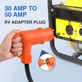 Nilight 30Amp Male to 50Amp Female RV Power Adapter 3Prong, view 5
