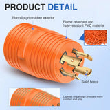Nilight 30Amp Male Twist Lock to 50Amp Female RV Power Adapter 4Prong, view 3