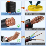Nilight 30 Amp 100FT RV Extension Cord 125V Heavy Duty 10 Gauge Pure Copper STW Wire UL ETL Listed 3 Prong TT-30P TT-30R 30F/30M Weatherproof Suit for Camper Caravan Trailer, view 5