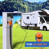 Nilight 30 Amp 25FT RV Locking Extension Cord 125V Heavy Duty 10 Gauge Pure Copper STW Wire ETL Listed 3 Prong TT-30P L5-30R 30F/30M Weatherproof Suit for Camper Trailer, view 2