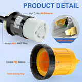 Nilight 30AMP RV Plug Power Cord Inlet Cover Ring Twist Lock, view 2