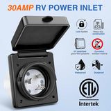 Nilight 30Amp RV Shore Power Inlet, view 2