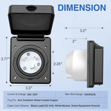 Nilight 30Amp RV Shore Power Inlet, view 3
