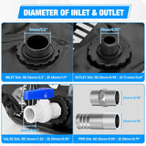 Nilight 30Gal/113L Water Storage Bladder RV Potable Water Bladder Tank 1000D PVC Foldable Collapsible Water Storage Containers for RV Truck Bed Camping Garden Irrigation Emergency Water Use Black, view 6