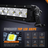 Nilight 30 inch 120W 14400LM Slim Built-in EMC Osram P8/5W Chips Spot Flood Led Light Bar, view 4