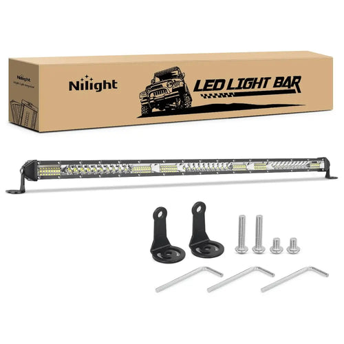 Nilight 30 inch 234W 78LED Single Row Ultra-Slim Spot Flood LED Light Bars