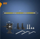 Nilight 30 inch 234W 78LED Single Row Ultra-Slim Spot Flood LED Light Bars, view 2