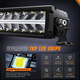 Nilight 30 inch 240W 24800LM Anti-Glare Built-in EMC Spot Flood Led Light Bar | 14AWG DT Wire, view 2